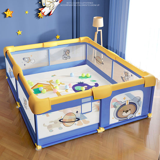 Foldable Baby Safety Fence, Washable Baby Play Mat, Designed for Babies 6 Months to 3 Years, with Absorbent Pads for Safety and Stabilization